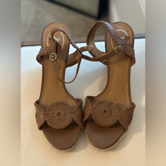 NWOB Jack Rogers Clare Wedge Brown size 9.5 - Picture 2 of 7